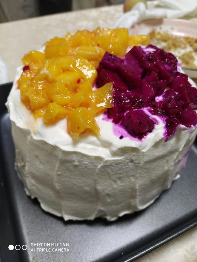 六寸水果生日蛋糕的做法
