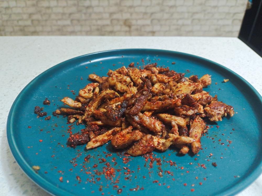 香煎鸡胸肉条的做法