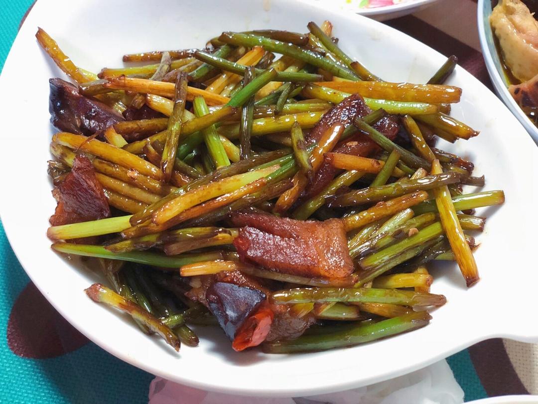 蒜苔炒腊肉