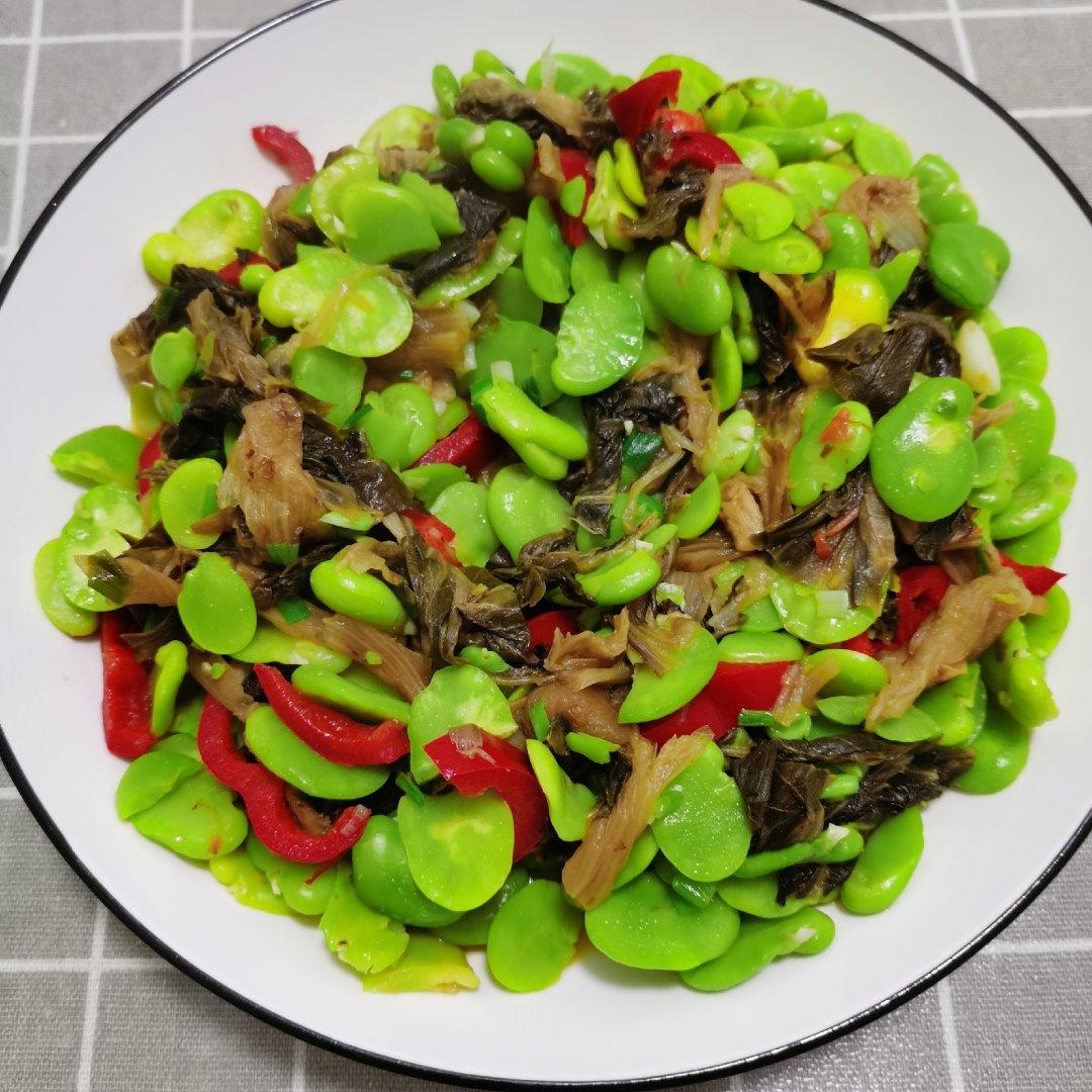 霉干菜烧蚕豆