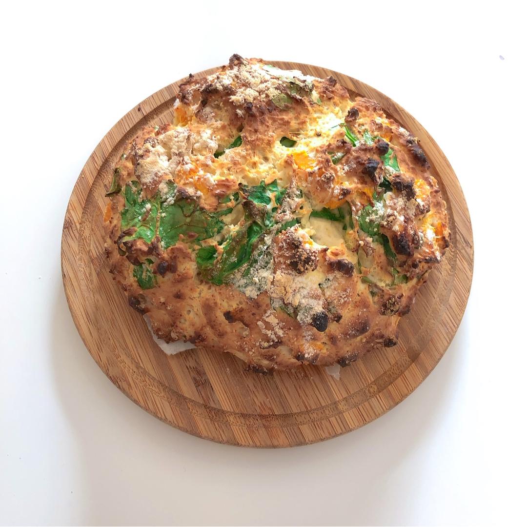 菠菜南瓜奶酪丹波面包丨健康·烘焙