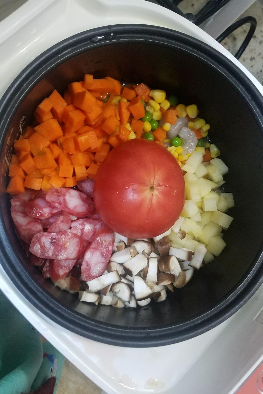 就是任性整个番茄饭豪华版