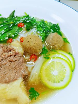 越南牛肉米线·附牛肉汤底熬法的做法 步骤18