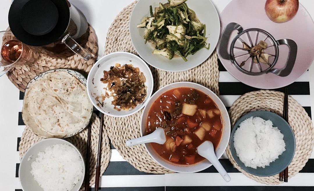 番茄土豆炖牛腩