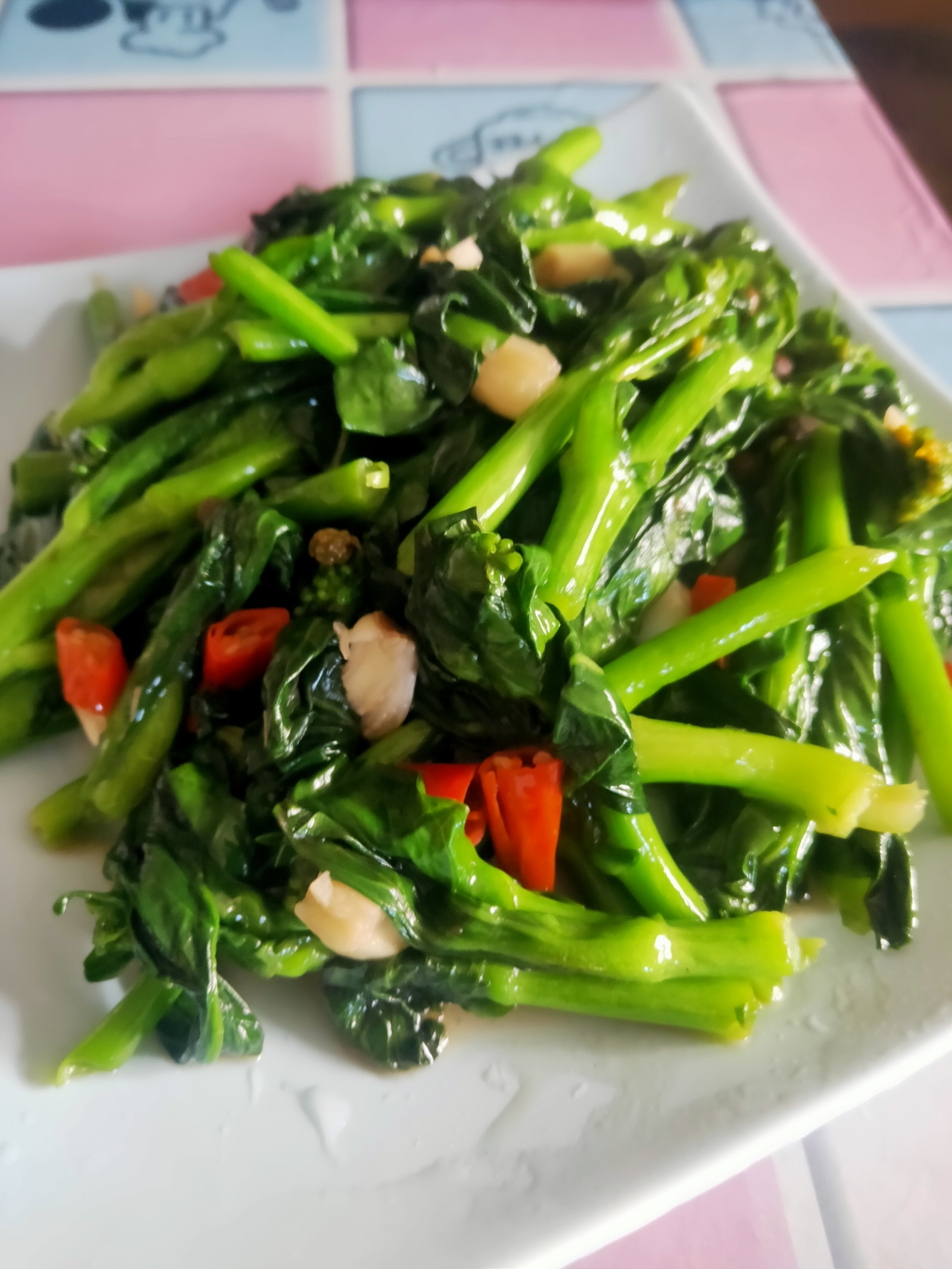 川式炝炒紫菜苔（适用于多种蔬菜）