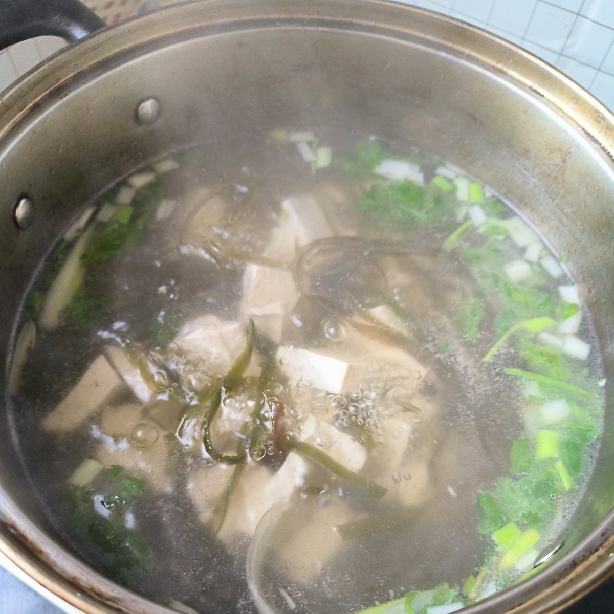 豆腐海带汤：碱性菜