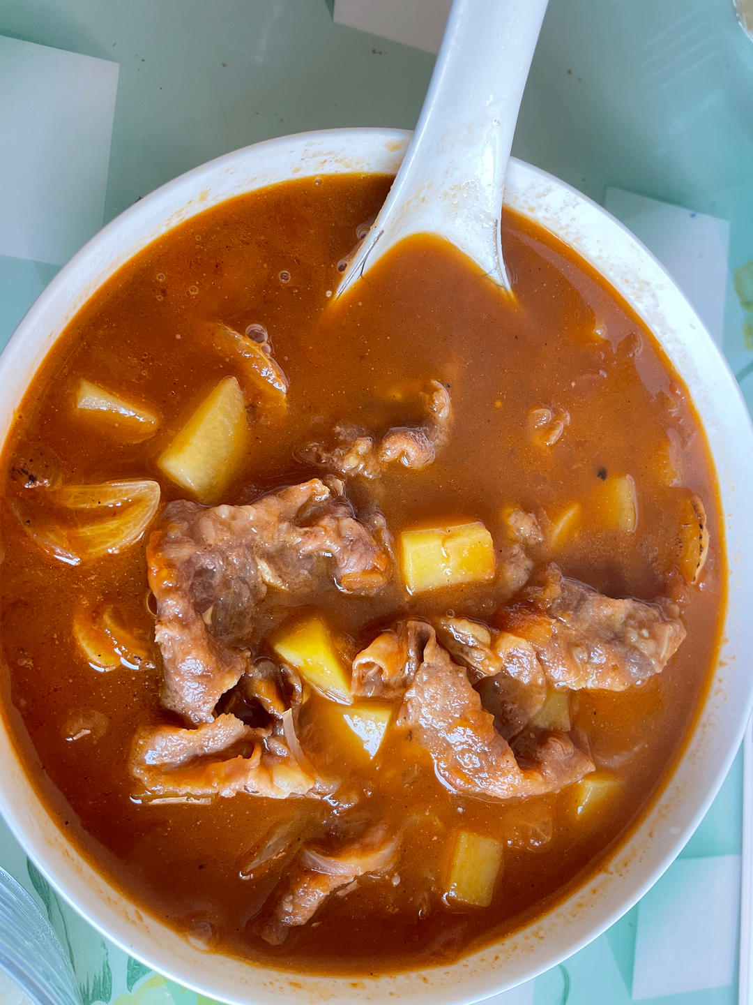超开胃的番茄土豆肥牛汤‼️下米饭无敌了