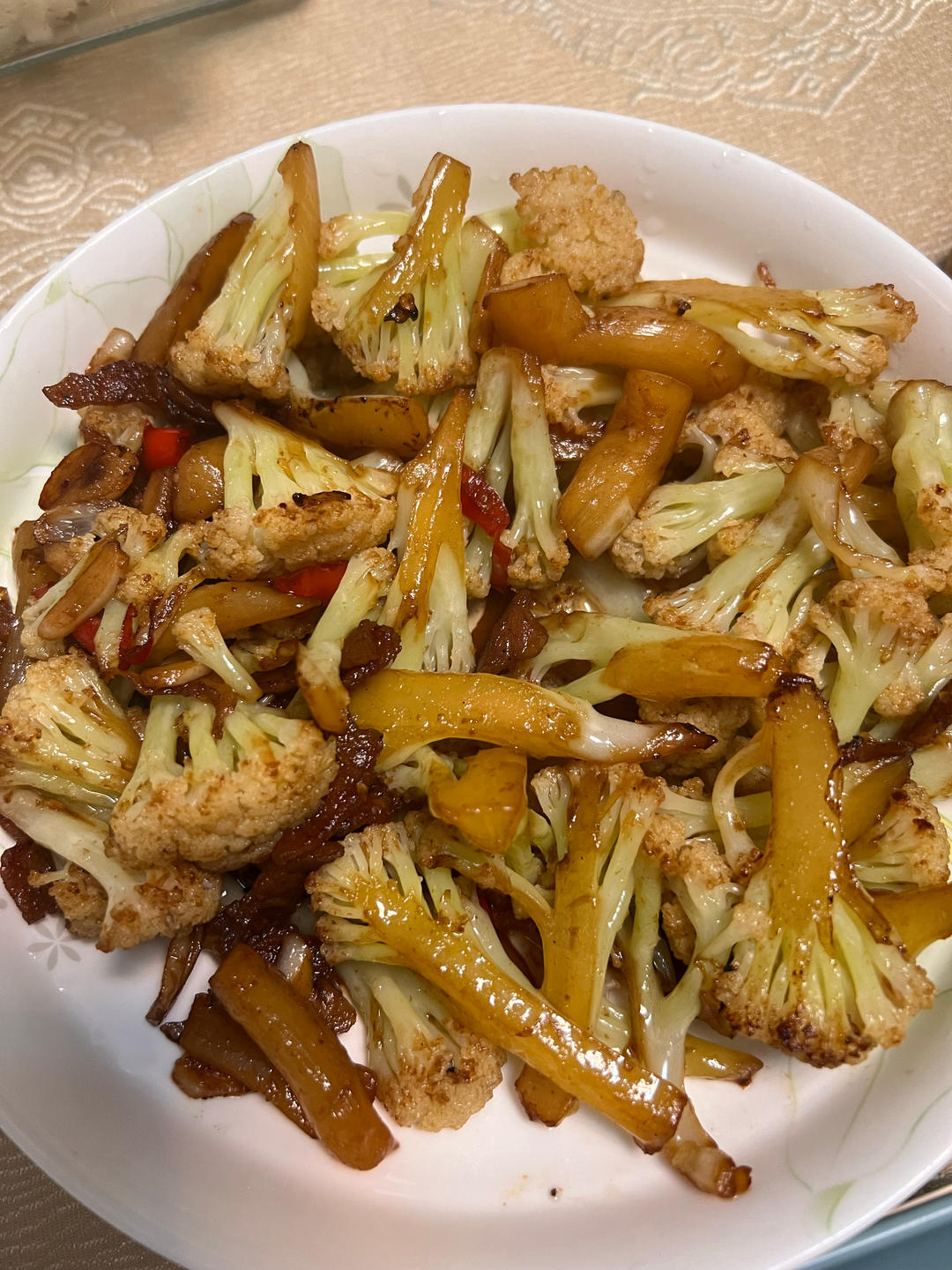 和饭店一个味道的干锅花菜