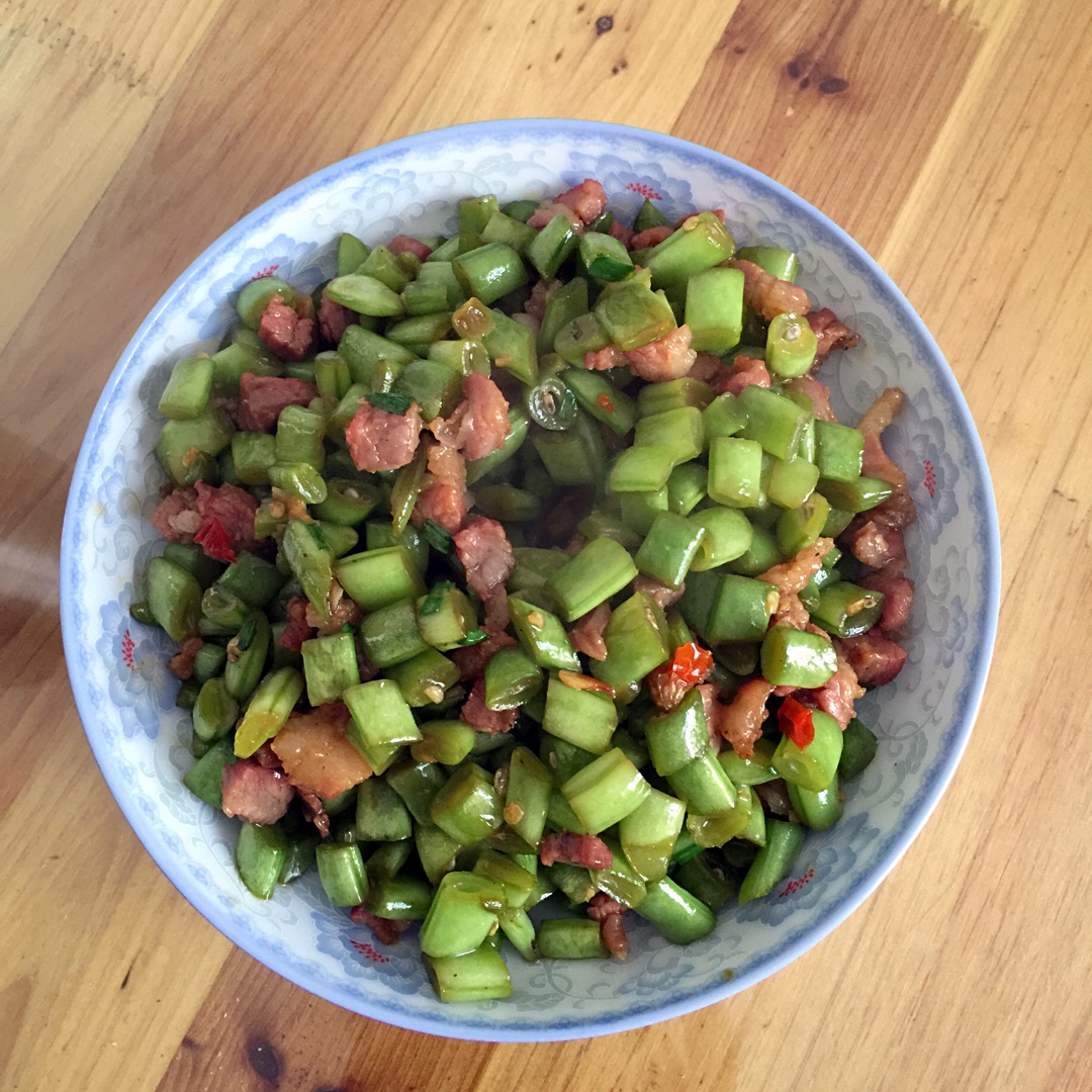 肉沫豆角下饭菜