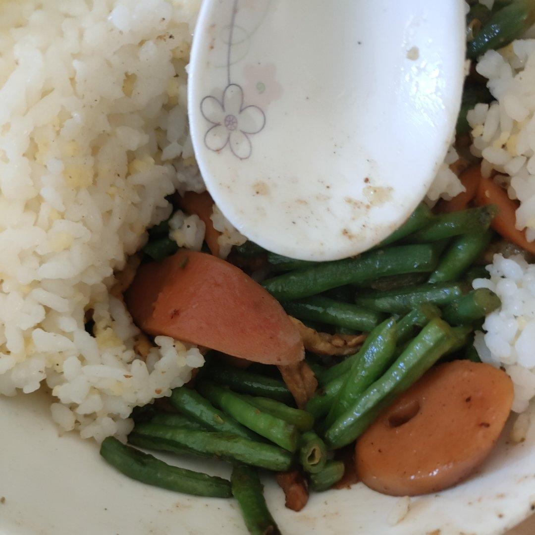 豆角火腿鸡蛋