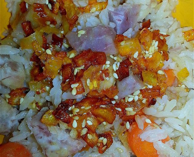 紫薯胡萝卜焖饭
