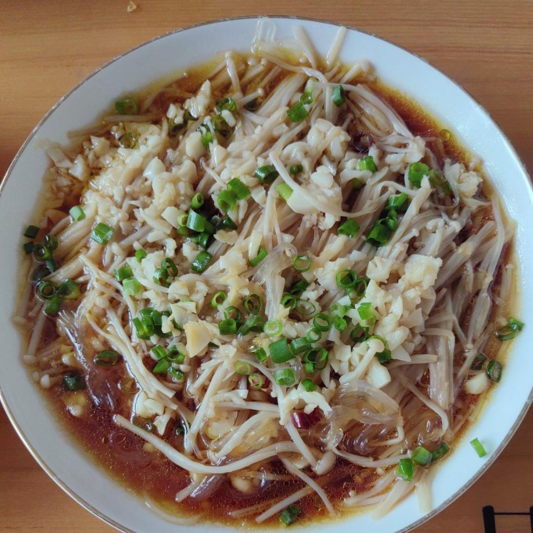 蒜蓉蒸金针菇