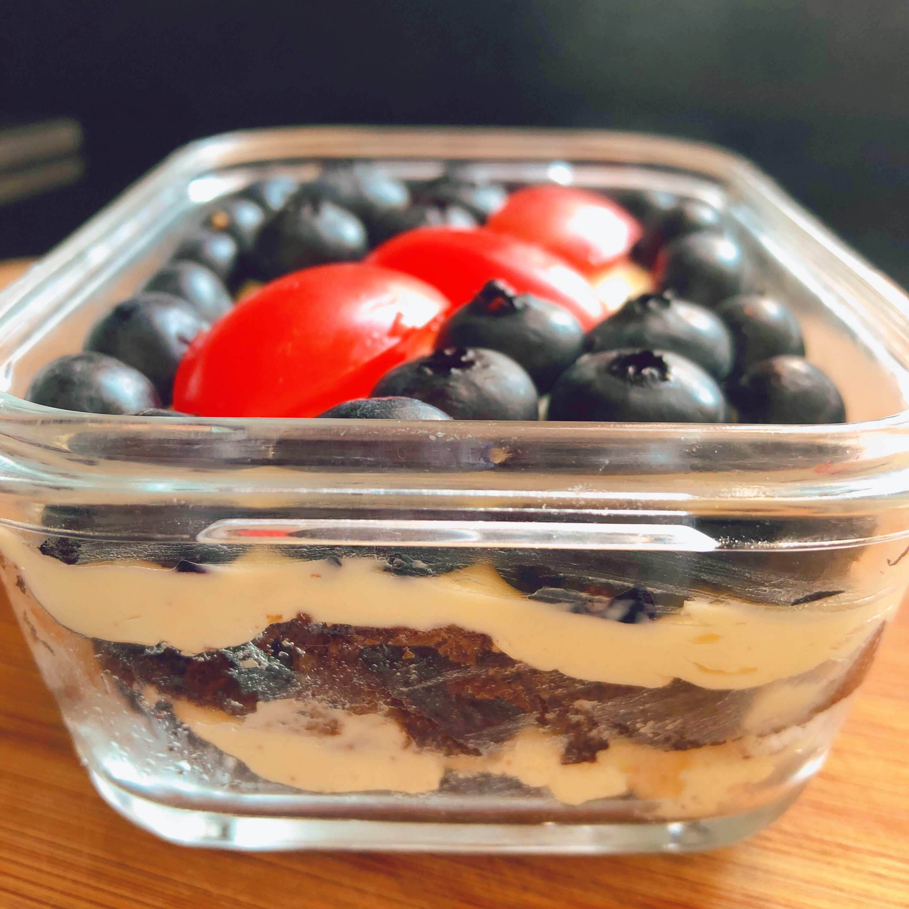 生酮-蓝莓可可盒子蛋糕的做法