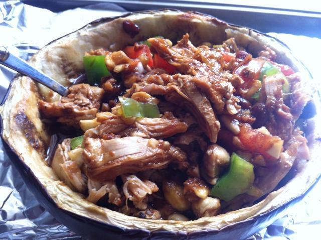 蒜香圆茄子豆豉煲（无油烤箱版）的做法