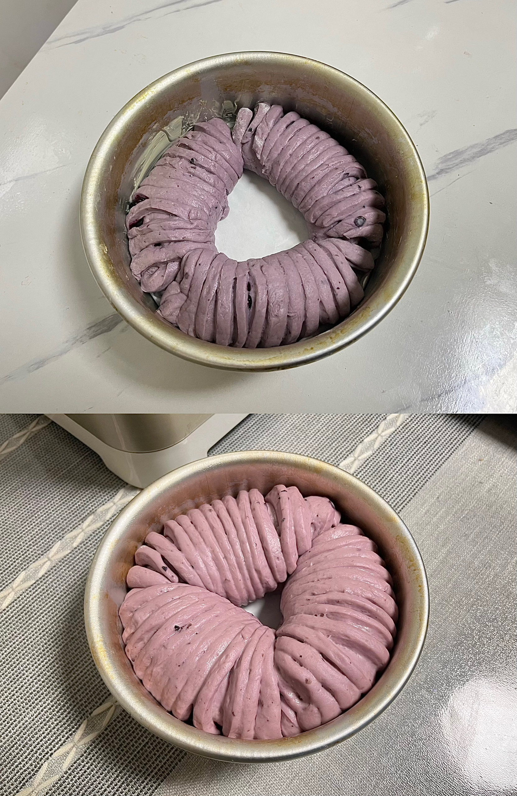 蓝莓酸奶毛线球面包（6寸）的做法 步骤6