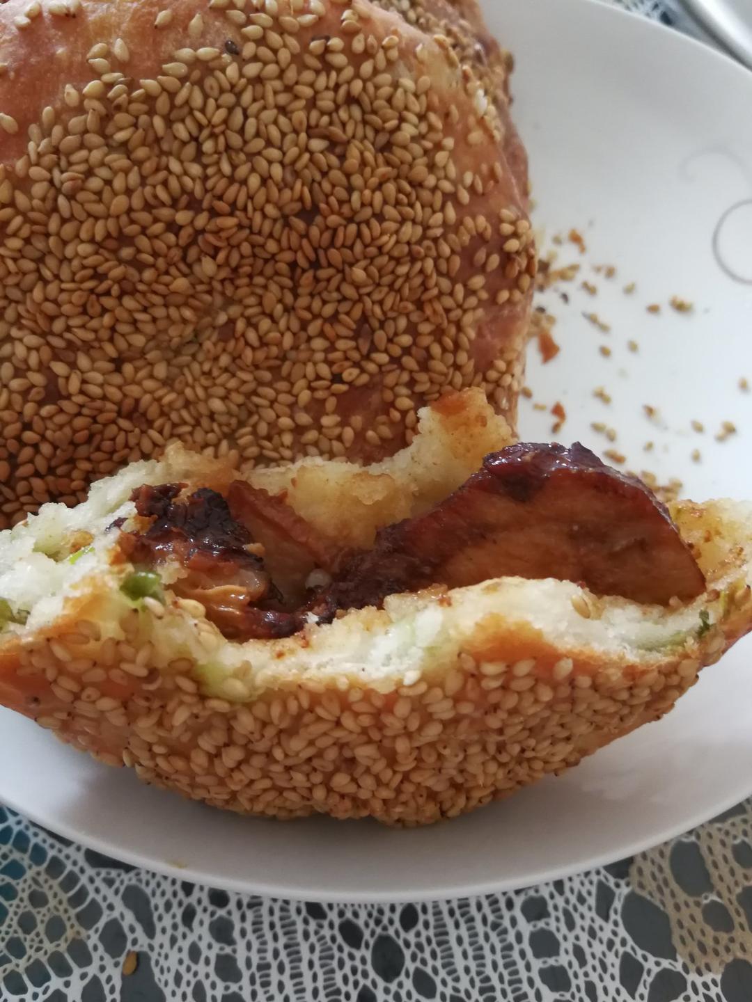 油酥葱香烧饼