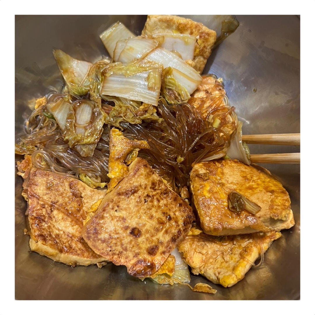 暖乎乎的娃娃菜烧豆腐，最适合转凉的天暖胃