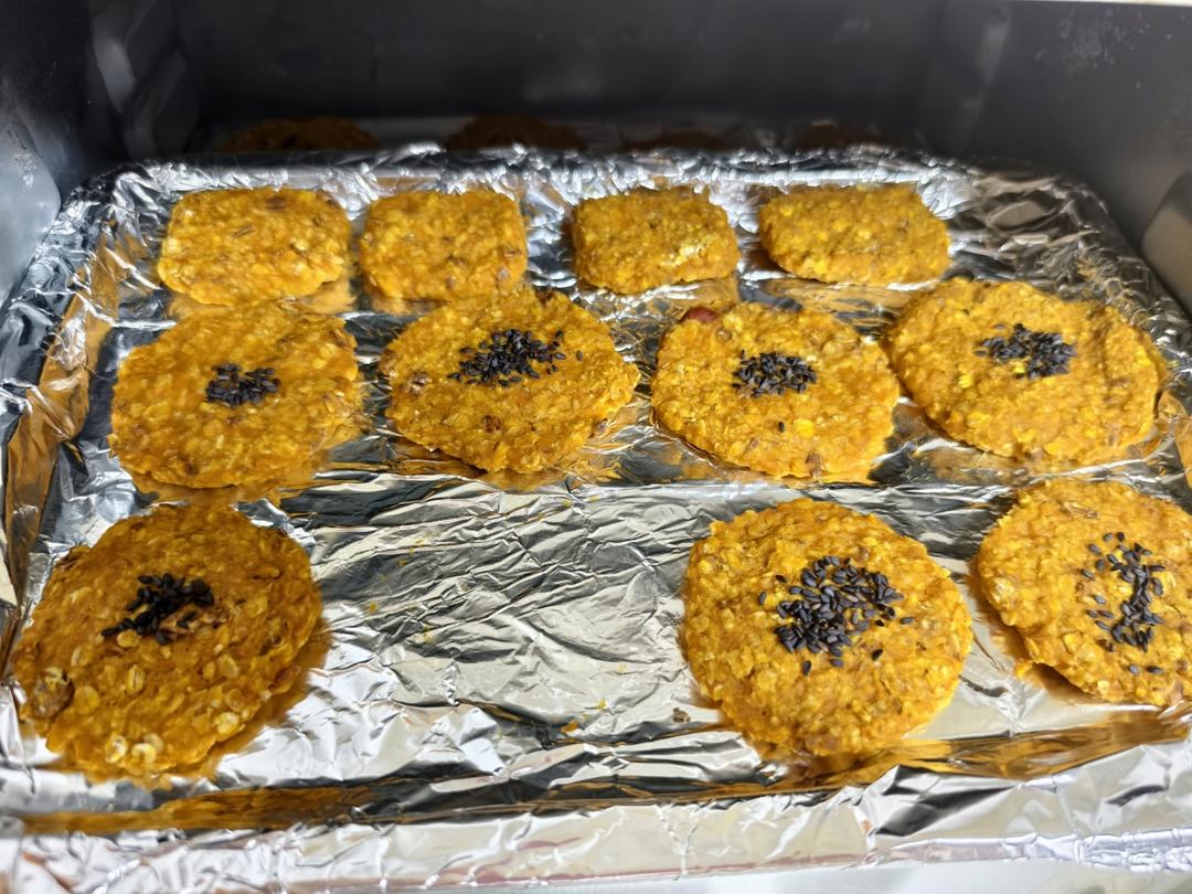 南瓜燕麦饼（零食减脂都可以）