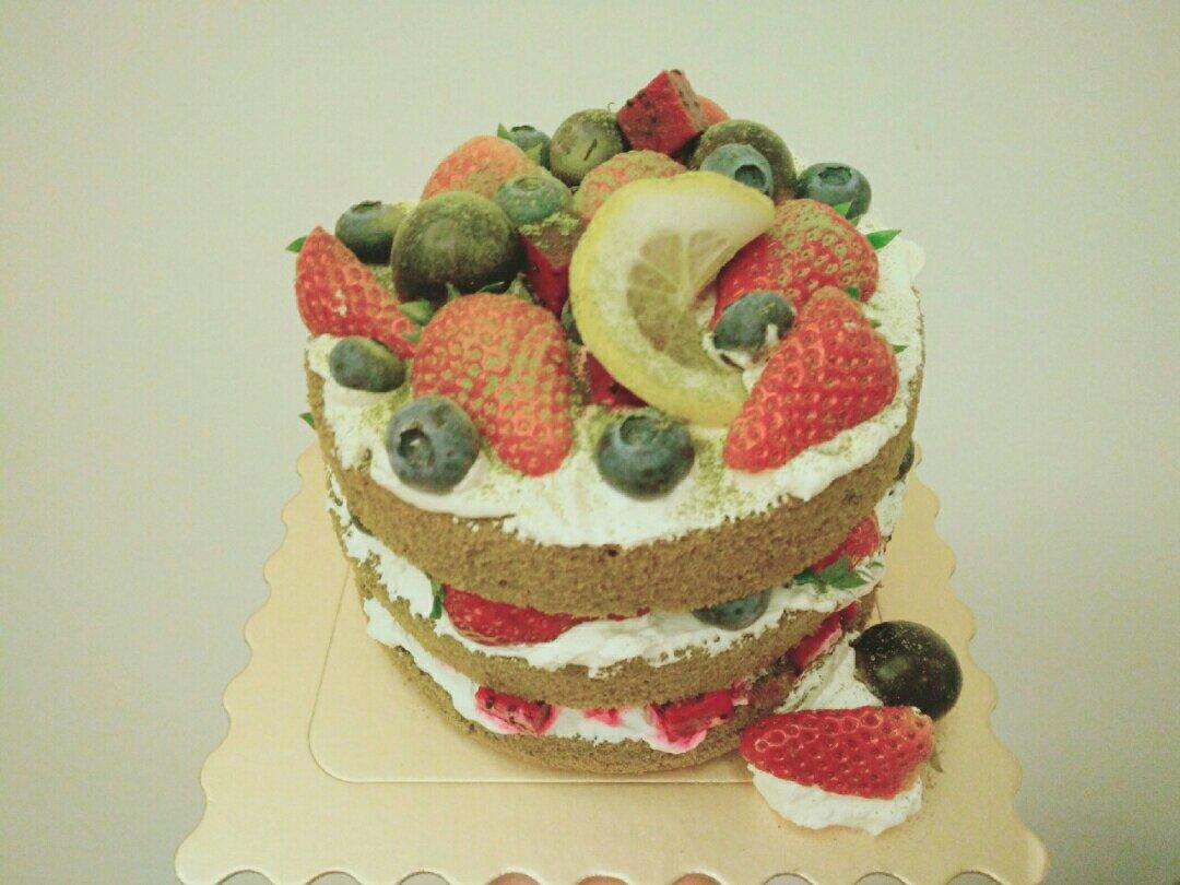 6寸抹茶戚风蛋糕