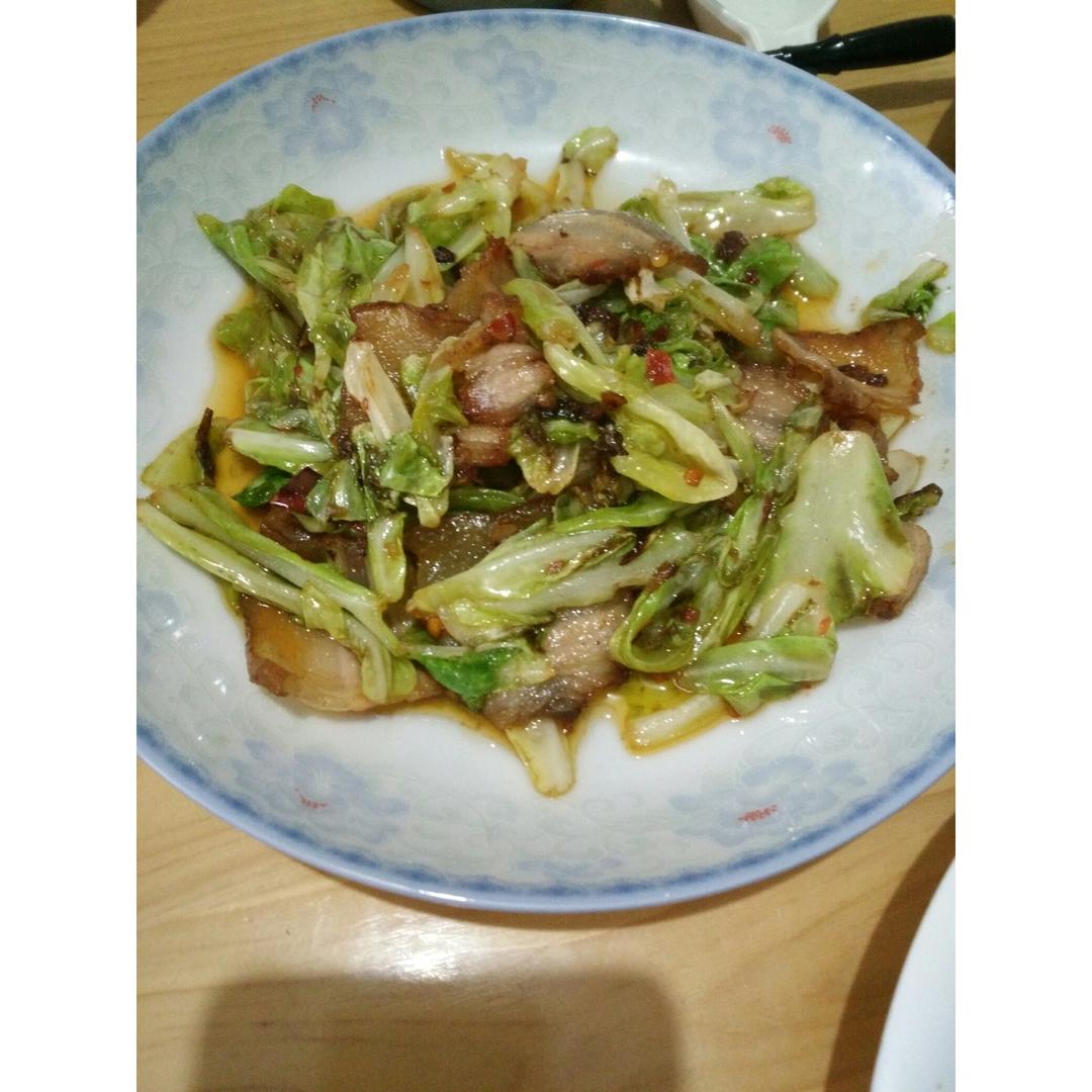 莲白回锅肉