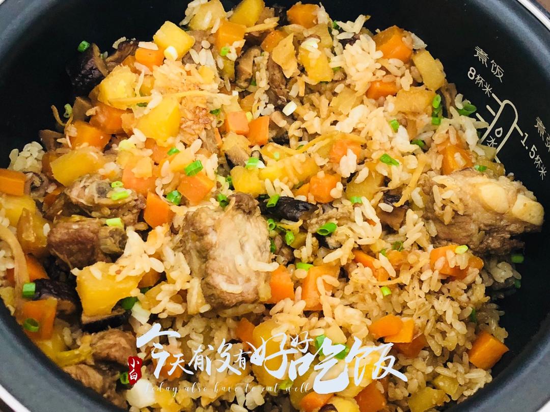 电饭锅版排骨焖饭