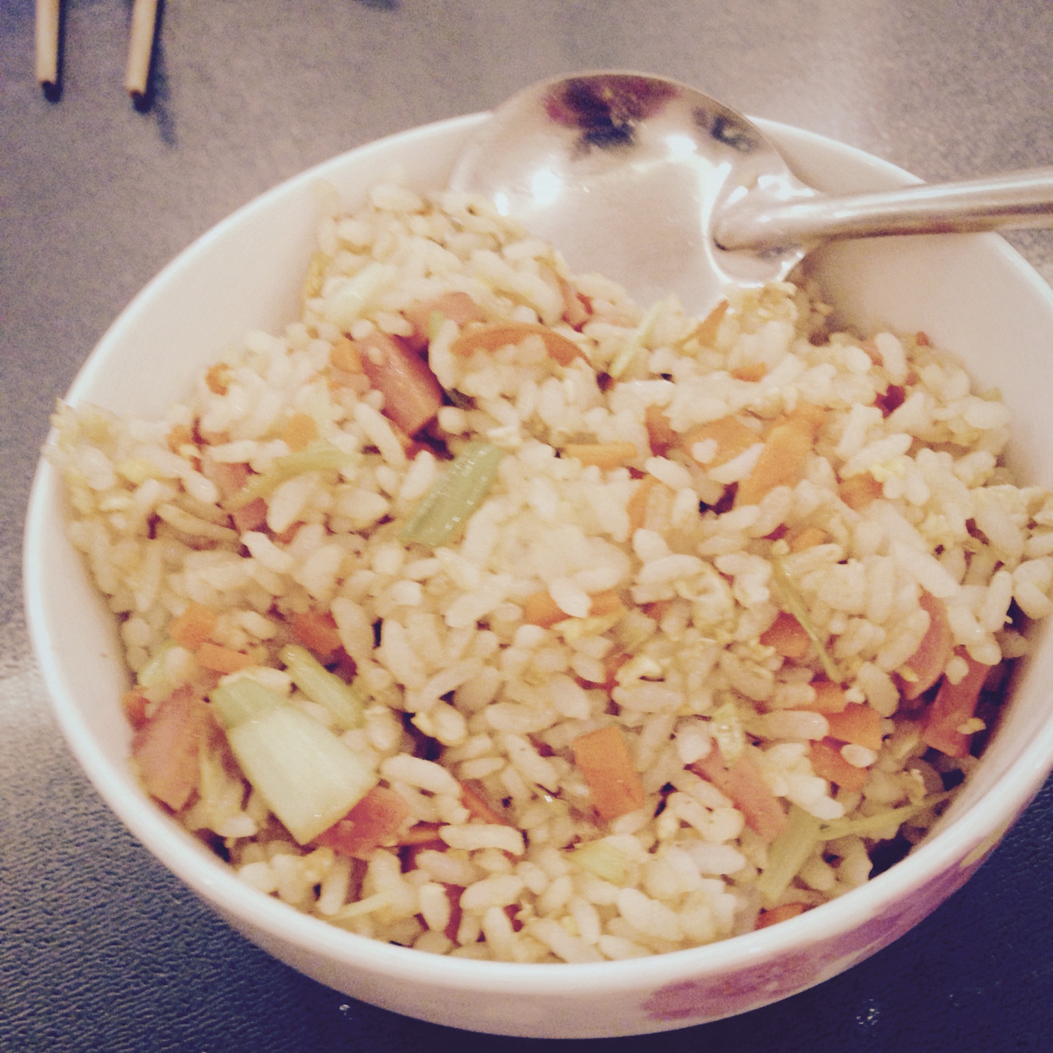 小时候的酱油炒饭