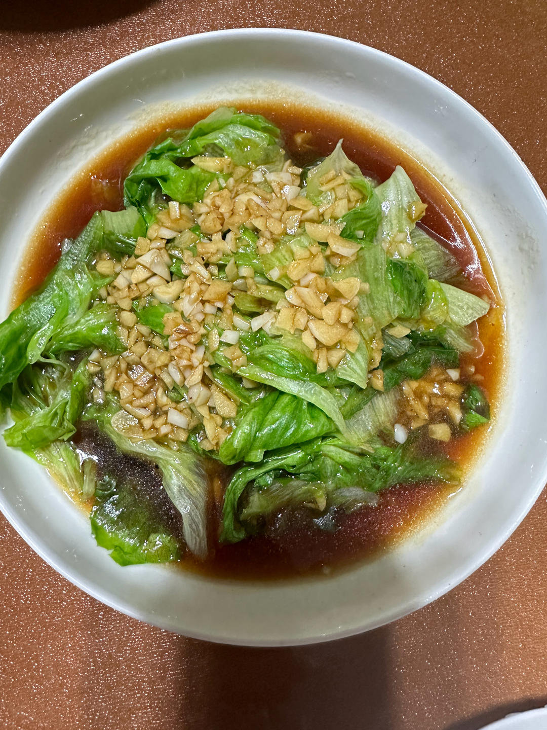 白灼西生菜