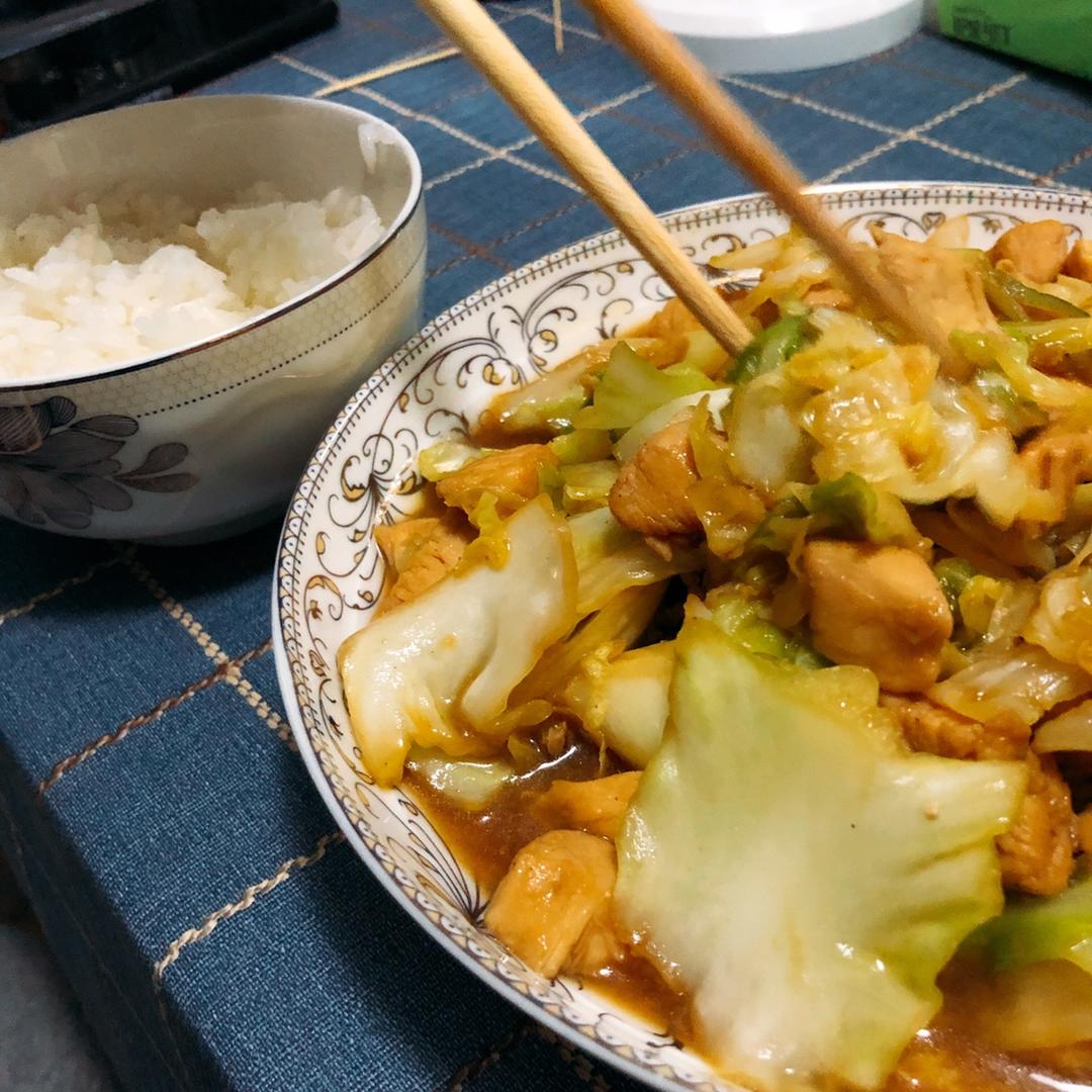 肉炒甘蓝
