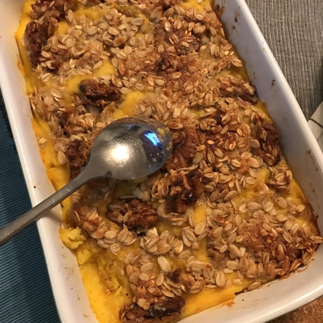 粉糯红薯泥配燕麦酥丨健康·三餐