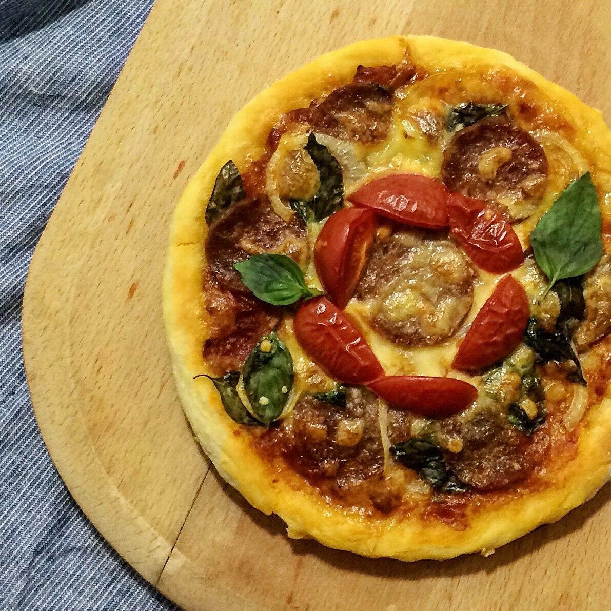 不用酵母的披萨底 No Yeast Pizza Dough