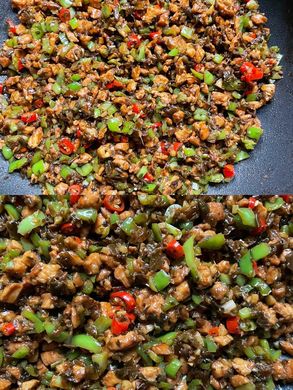 宜宾鸡米芽菜下饭菜的做法