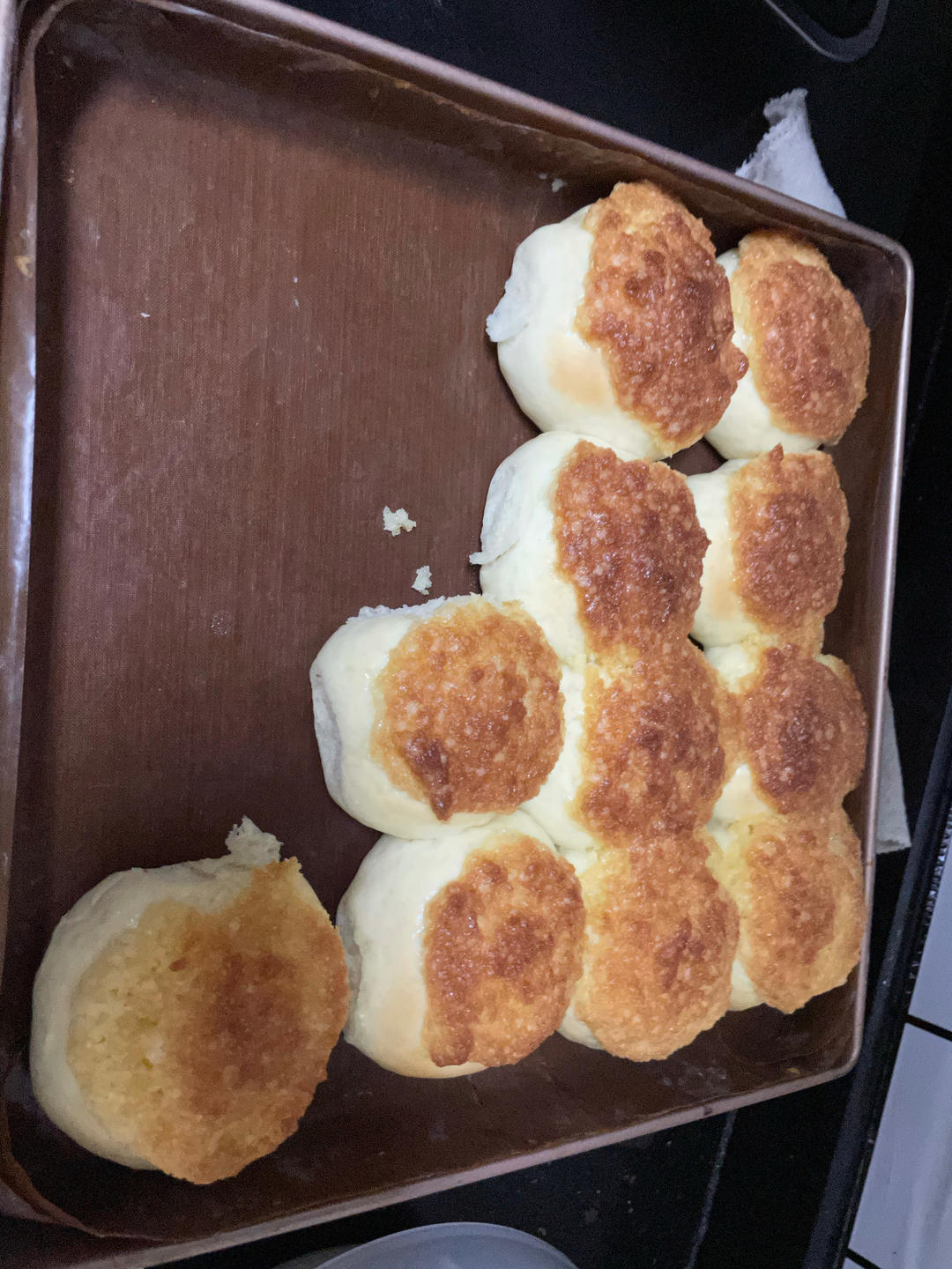 一次发酵同样松软的椰蓉小面包