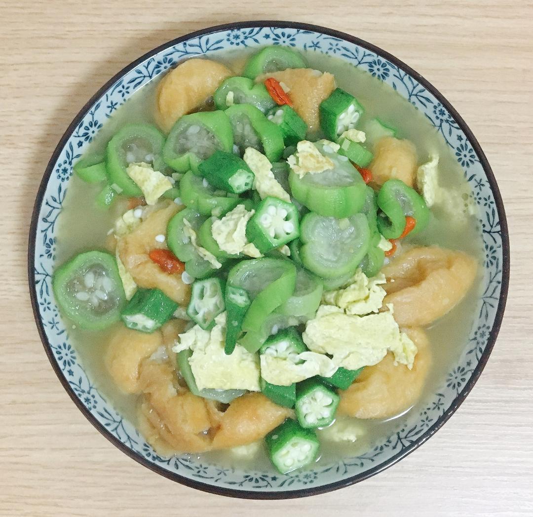 丝瓜油面筋