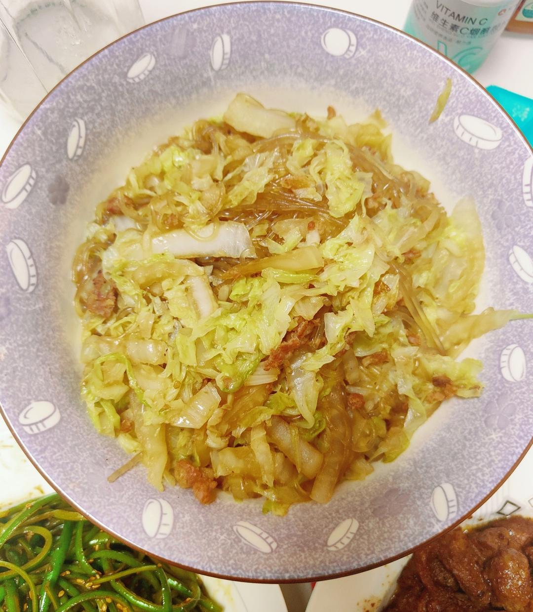 大白菜炒粉丝