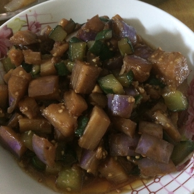 茄子炒黄瓜