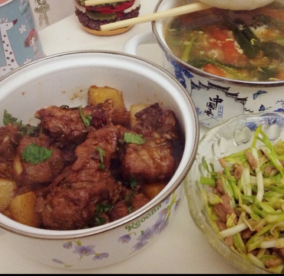 红烧土豆排骨&肉