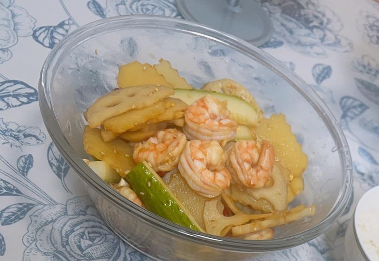 减脂一定要吃的凉拌虾仁黄瓜🦐