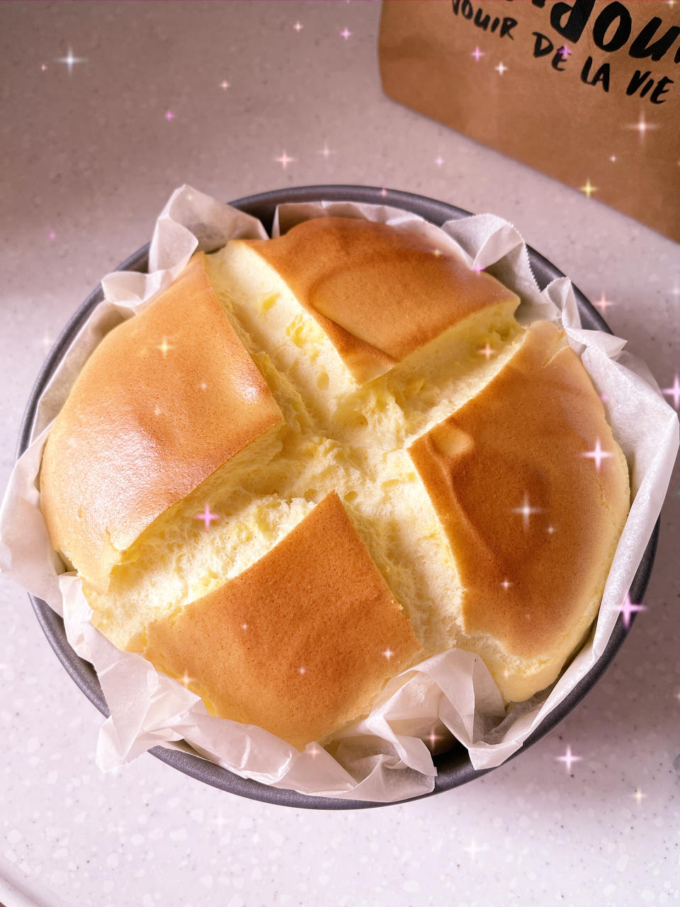 烤舒芙蕾🥞简单方便一次成功～口感绵密好吃😋