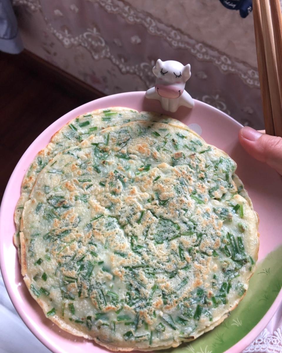 鸡蛋韭菜饼