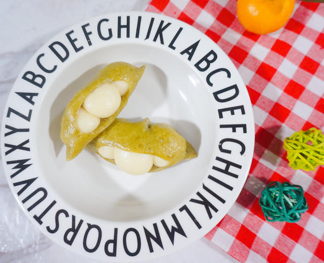 豌豆小馒头·宝宝超爱的豌豆荚造型小馒头的做法