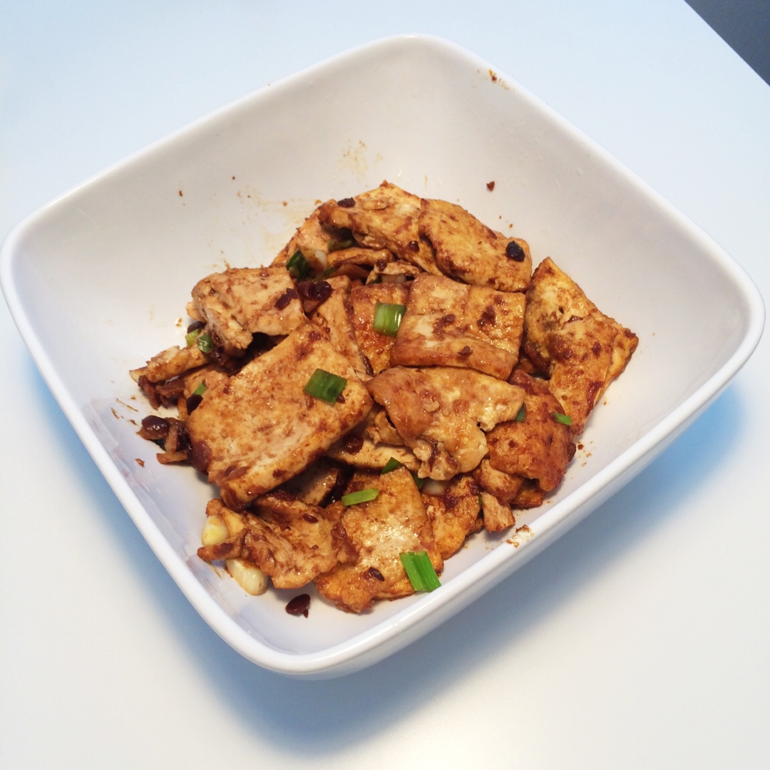 豆瓣酱炒豆腐