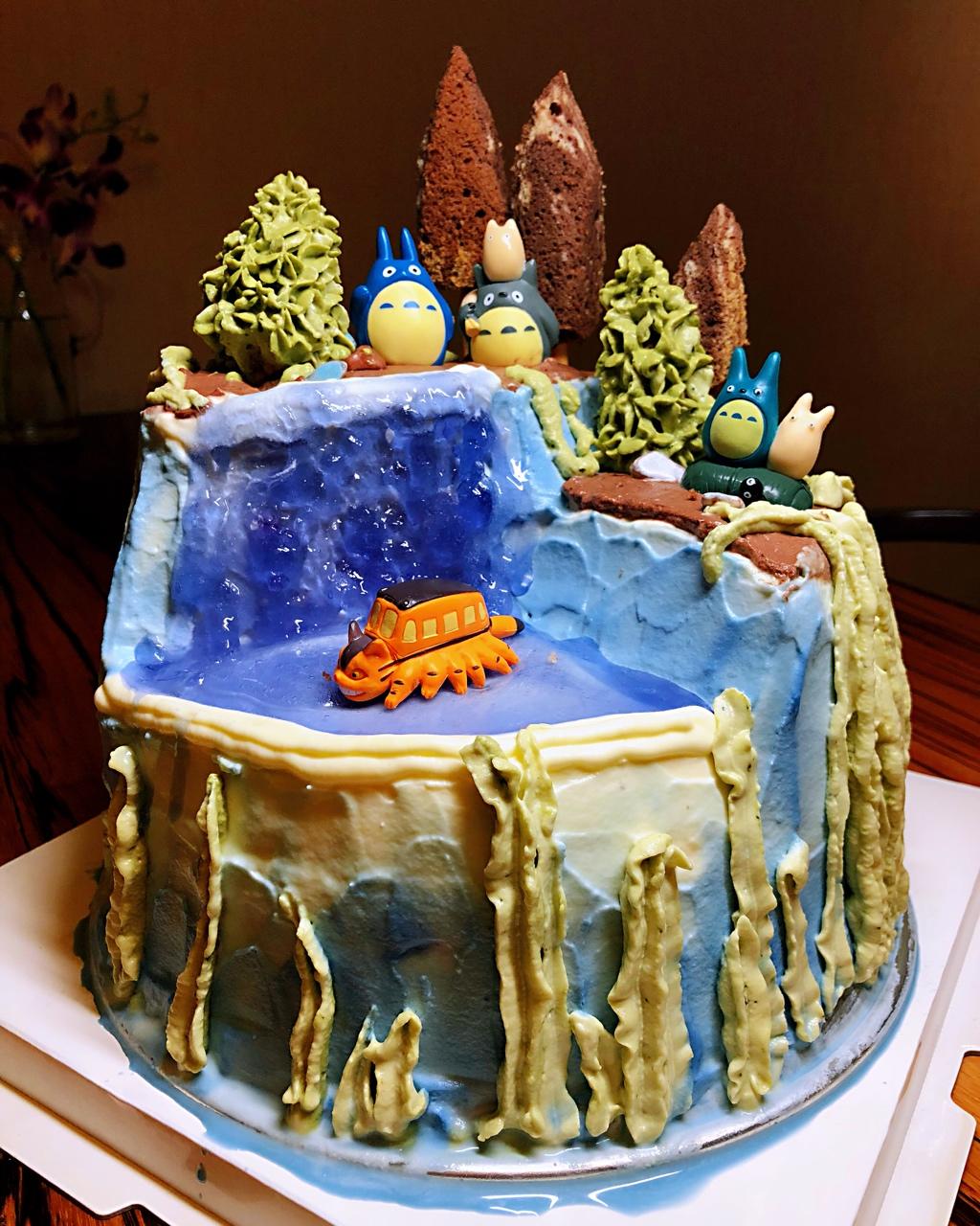 xnnta做的龙猫场景蛋糕