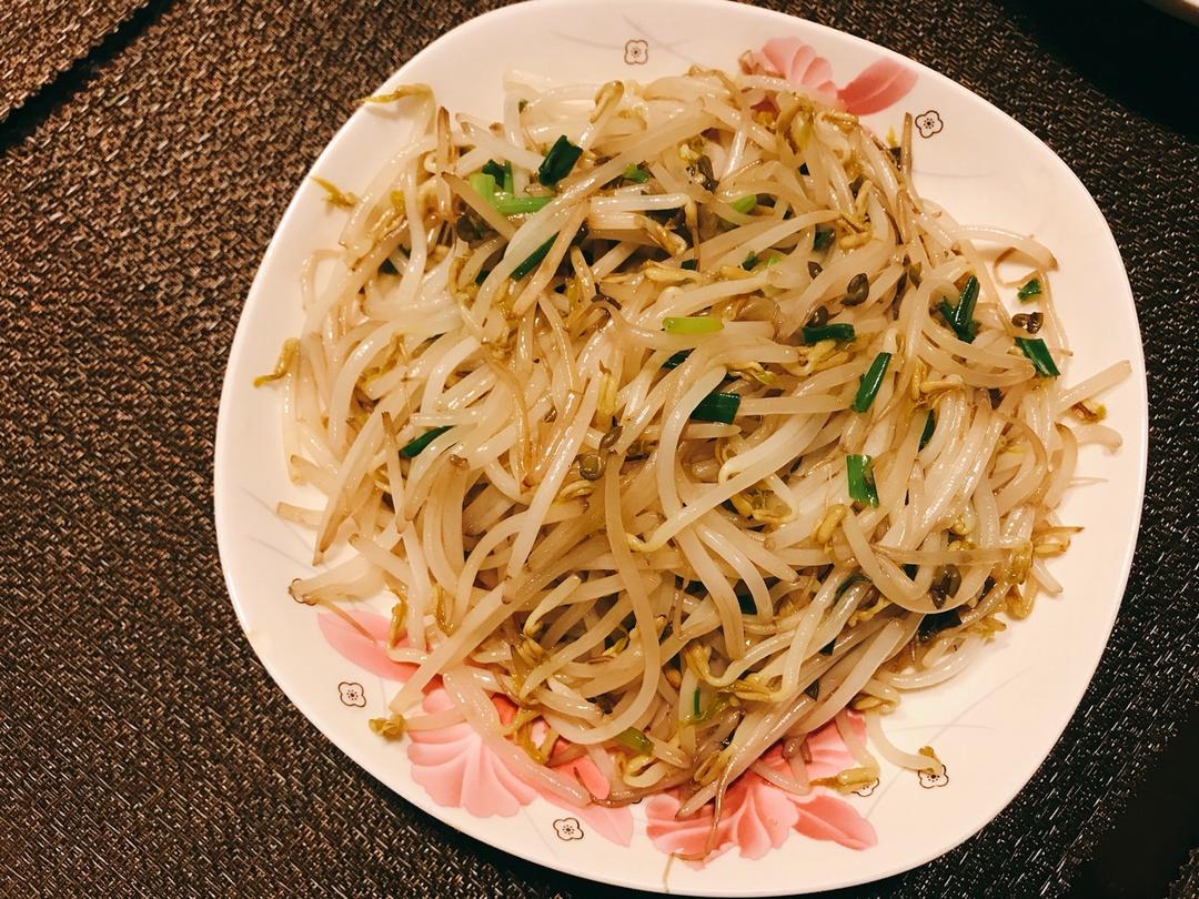 素炒豆芽
