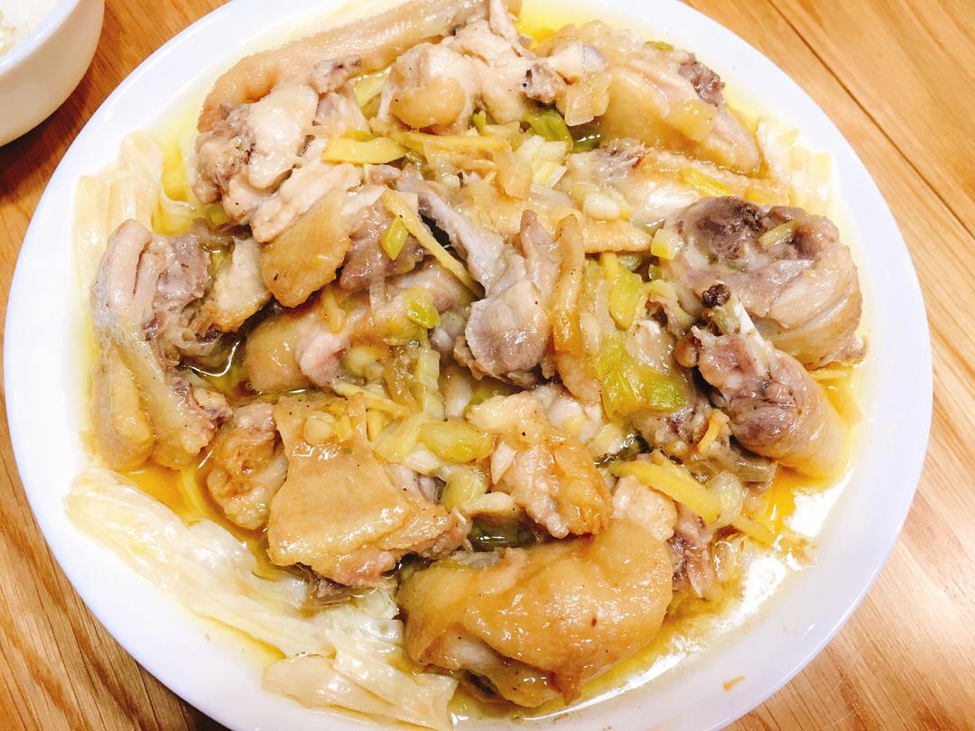 腐竹蒸鸡的做法