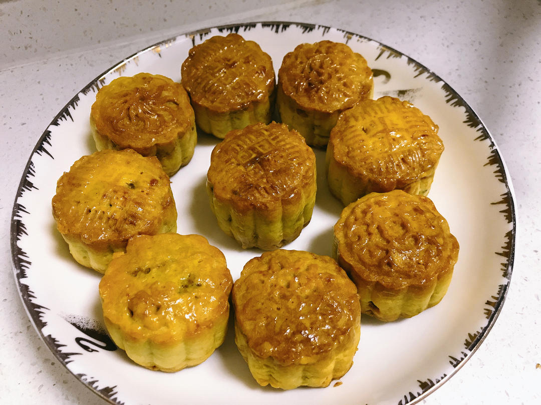 五仁月饼～不用转化糖浆的版本