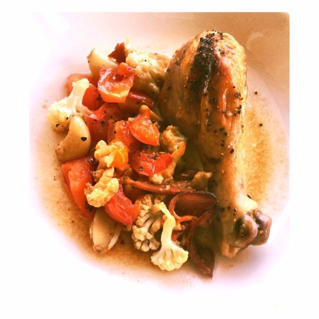番茄大蒜香草烤鸡腿（庄祖宜）