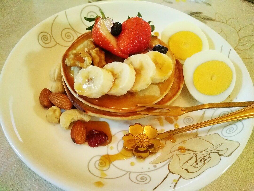 无油无糖香蕉松饼