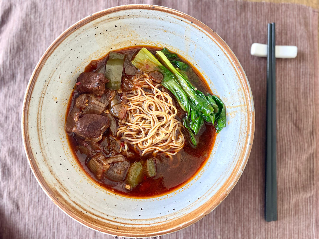 台湾味红烧牛肉面(酱烧版)