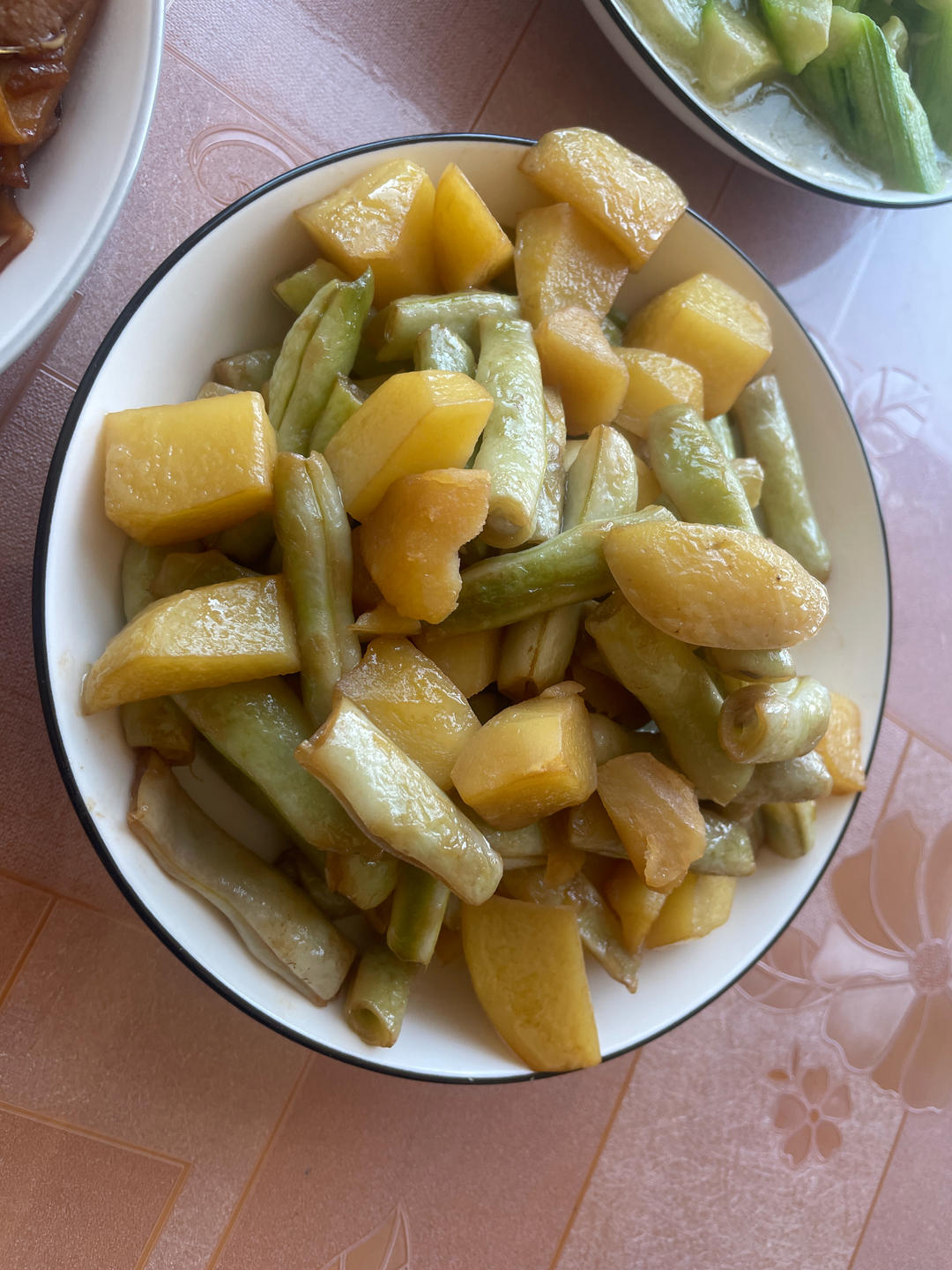 土豆炖豆角