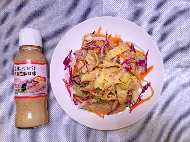 【丘比美食】芝麻鸡丝凉面